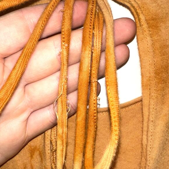 Open Hands by Kantha Bae Hippie Golden Yellow Tie Dye Dream Jumpsuit Free Size - Picture 15 of 15